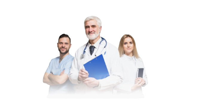 Equipe de médicos especialistas